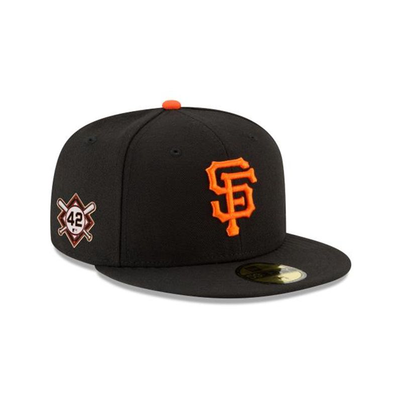 MLB San Francisco Giants Jackie Robinson Day 59Fifty Fitted (AIL0437) - Black New Era Caps